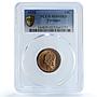 Portugal 10 centavos Republic KM-573 Liberty Head MS 65 PCGS bronze coin 1930