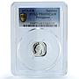 Philippines 1 sentimo Republic Lapu Lapu KM-224 PR 69 PCGS aluminum coin 1979