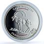 Armenia 100 dram Wild Goat KM-167 Wildlife Fauna proof silver coin 2008