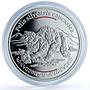 Armenia 100 dram Wildcat KM-121 Wildlife Fauna Cat proof silver coin 2006