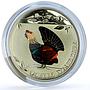 Andorra 5 diners Capercaillie Hologram KM-333 Fauna Bird proof silver coin 2012