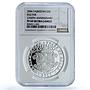 Tajikistan 3 somoni Kulyab City KM-20 Anniversary PF 69 NGC silver coin 2006