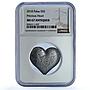Palau 5 dollars Precious Heart KM-800 Love Gifts MS 67 NGC silver coin 2018
