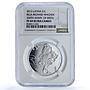Latvia 1 lats Richard Wagner KM-140 Music Composer PF 69 NGC silver coin 2013