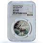 Ukraine 5 hryvnias Elk KM-1143 Chernobyl Fauna MS 70 NGC NiBrass coin 2025