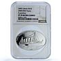 Liberia 10 dollars Titanic Expedition KM-1019 Ship PF 70 NGC silver coin 2005