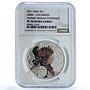 Niue 1 dollar Libra KM-501 Mucha Zodiac Signs Art PF 70 NGC silver coin 2011