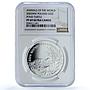 Poland 20 zlotych Pond Turtle Y#428 Wildlife Fauna PF 69 NGC silver coin 2002