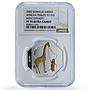 Somalia 4000 shillings Zheng He Ming Dynasty Giraffe PF 70 NGC silver coin 2005