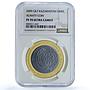 Kazakhstan 500 tenge Almaty KM-137 Old Coins Stamps PF 70 NGC silver coin 2009