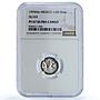 Mexico 1/20 onza Libertad Angel of Independence KM-542 PF67 NGC silver coin 1994