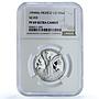 Mexico 1/2 onza Libertad Angel of Independence KM-545 PF 69 NGC silver coin 1994