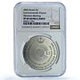 Brunei 3 dollars Finance Ministers Meeting KM-77 PF 69 NGC CuNi coin 2003
