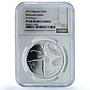 Belarus 20 roubles Ballet Ballerina F15 KM-453 Culture PF68 NGC silver coin 2013