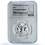 Mexico 1/2 onza Libertad Angel of Independence KM-545 PF 69 NGC silver coin 1993