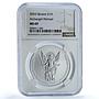 Ukraine 1 hryvnia Archangel Michael Archistratus MS 69 NGC silver coin 2024