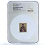 Cook Islands 5 dollars St. Dmitrii KM-2000 Religion PF 69 NGC silver coin 2012