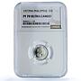 Philippines 10 sentimos Republic KM-207 Baltasar PF 70 NGC CuNi coin 1977