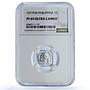 Philippines 1 sentimo Republic KM-205 Lapulapu PF 69 NGC aluminum coin 1977