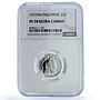 Philippines 25 sentimos Republic KM-208 Juan Luna PF 70 NGC CuNi coin 1977