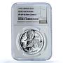Liberia 10 dollars Ukyo Katayama KM-88 F1 Drivers Car PF 69 NGC silver coin 1992