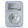 Burkina Faso 1000 francs Poseidon KM-26 Mythology Gods PF69 NGC silver coin 2014
