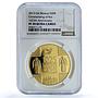 Belarus 20 roubles Rus Christianizing KM-445 Religion PF 70 NGC silver coin 2013