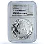 Cayman Islands 25 dollars Queen Victoria KM-20 PF 70 NGC silver coin 1977