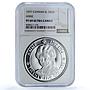 Cayman Islands 25 dollars Queen Anne KM-19 PF 69 NGC silver coin 1977