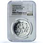 Malaysia 15 ringgit Gaur KM-19 Conservation Fauna Bull MS69 NGC silver coin 1976