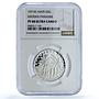 Haiti 5 gourdes Haitienne Paradise KM-78 PF 68 NGC silver coin 1971