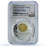 Kazakhstan 1000 tenge Alexander the Great History PF 70 NGC silver coin 2024