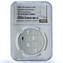 Ukraine 10 hryvnias Constitution KM-1033 Anniversary PF 70 NGC silver coin 2021