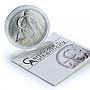 Ivory Coast 1000 francs Mammoth KM-6 Prehistoric Animals Fauna silver coin 2010