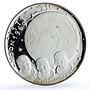 Fujairah 10 riyals Apollo XI KM-4 Space Moon Landing proof silver coin 1970