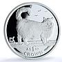 Isle of Man 1 crown Birman KM-857a Cat Crowns proof silver coin 1998