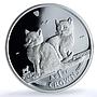 Isle of Man 1 crown Balinese Kittens KM-1165a Cat Crowns proof silver coin 2003