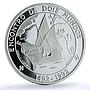 Portugal 1000 escudos Ibero-American Two Worlds KM-657a Ship silver coin 1992