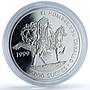 Ecuador 5000 sucres Ibero-American Man Horse KM-109 Rider silver coin 1999