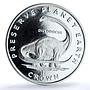 Isle of Man 1 crown Diplodocus KM-358a Preserve Planet Dinosaur silver coin 1993