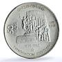 Mexico 50 pesos Oil Industry Nationalization KM-532 Monument silver coin 1988