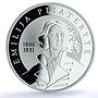 Lithuania 50 litu Emilija Pliateryte KM-151 History proof silver coin 2006