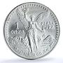 Mexico 1 onza Libertad Angel of Independence KM-494.3 Bullion silver coin 1991