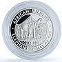 Somalia 250 shillings Elephant KM-197 African Wildlife proof silver coin 2006