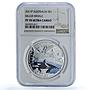 Australia 1 dollar Killer Whale KM-1565 Antarctic PF 70 NGC silver coin 2011