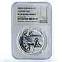 Australia 1 dollar Leopard Seal KM-1018 Antarctic PF 70 NGC silver coin 2005