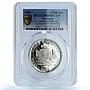Portugal 100 escudos Canary Islands Probe KM-646a Ship PR 69 PCGS Ag coin 1989