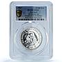 Portugal 100 escudos Gil Eanes Essai KM-639a Ship SP 69 PCGS silver coin 1987