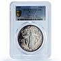 Bulgaria 1000 leva Year of the Child KM-232 UNICEF PR 68 PCGS silver coin 1997