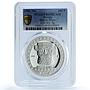 Mexico 100 pesos Brasero Efigie KM-563 Precolombina PR 69 PCGS silver coin 1992